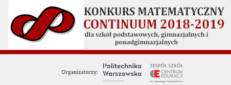 Finał Konkursu Matematycznego „CONTINUUM”