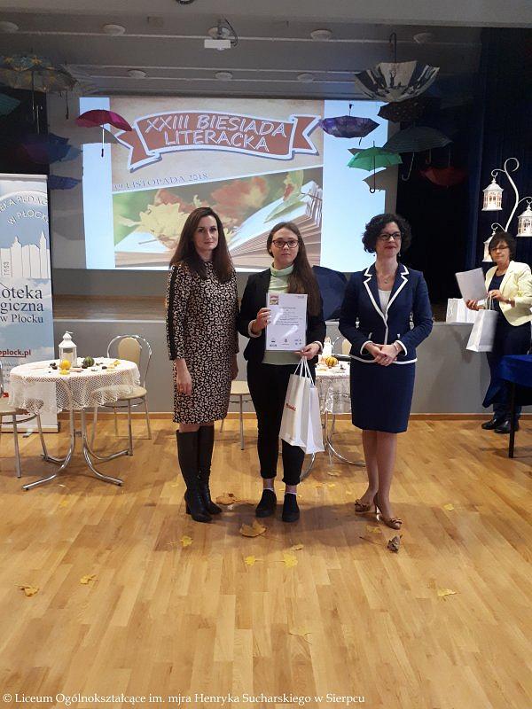 Wyróżnienie dla Karoliny Lisieckiej