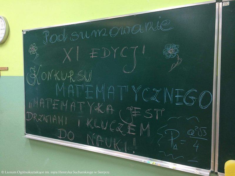 XI Konkurs Matematyczny rozstrzygnięty!